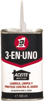 3 en Uno Gotero Lubricante 100 ml